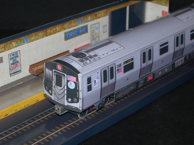 Alstom R160A(4 car set) MTA Paperdiorama Donwload Free Paper Model